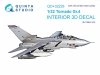 Quinta Studio QD+32228 Tornado Gr.4 3D-Printed & coloured Interior on decal paper (Italeri) (with 3D-printed resin parts) 1/32